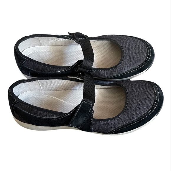 Dansko Suede/Canvas Mary Jane Flats - Picture 2 of 7